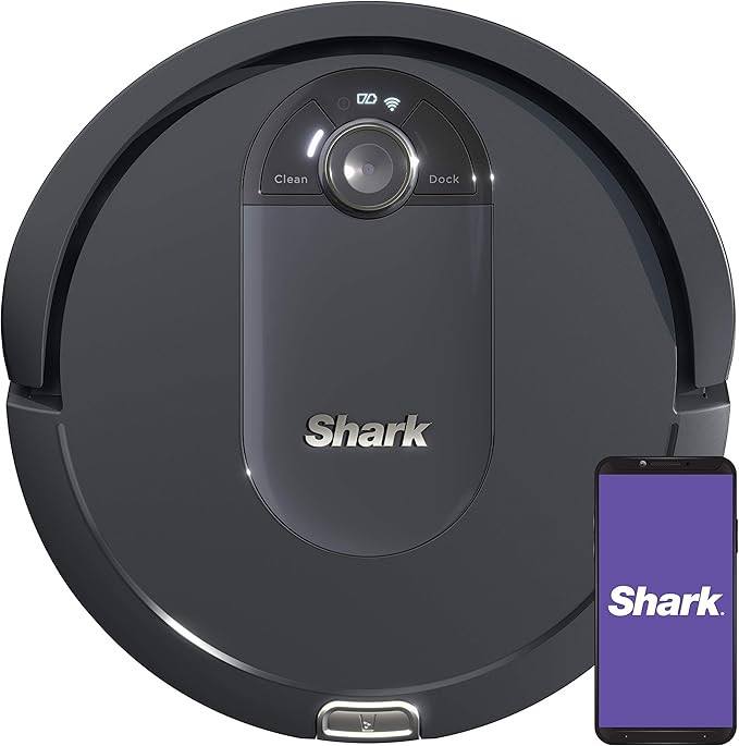 Shark IQ Robot Vacuum AV992 Row Cleaning, Perfect for Pet Hair, Compatible with Alexa, Wi-Fi, Bla... | Amazon (US)