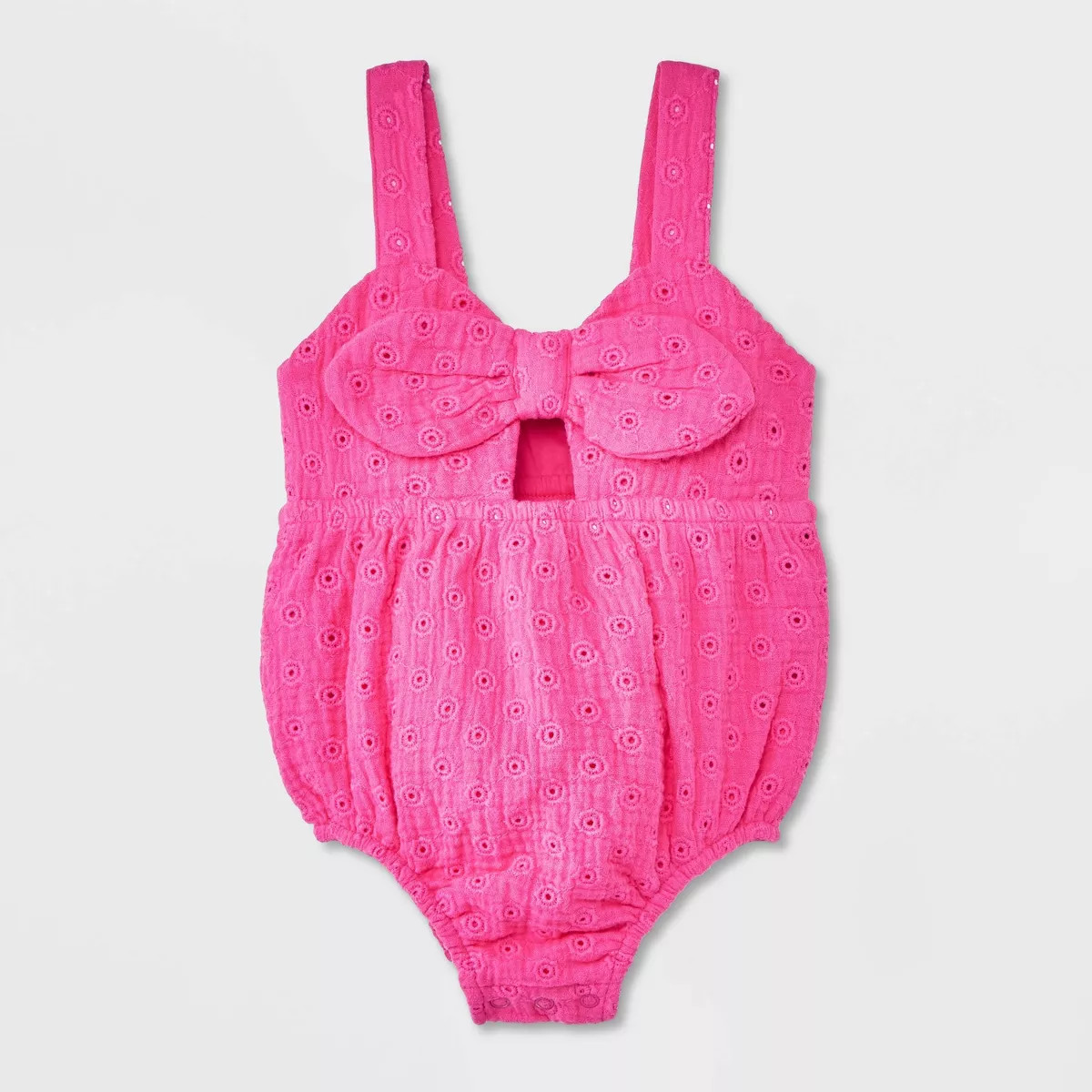 Baby Girls' Eyelet Cutout Romper - Cat & Jack™ | Target