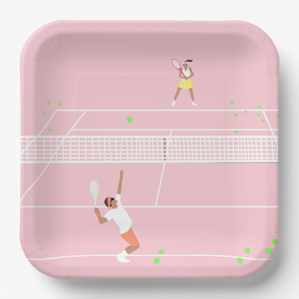 Pastel Pink Tennis Match | Zazzle