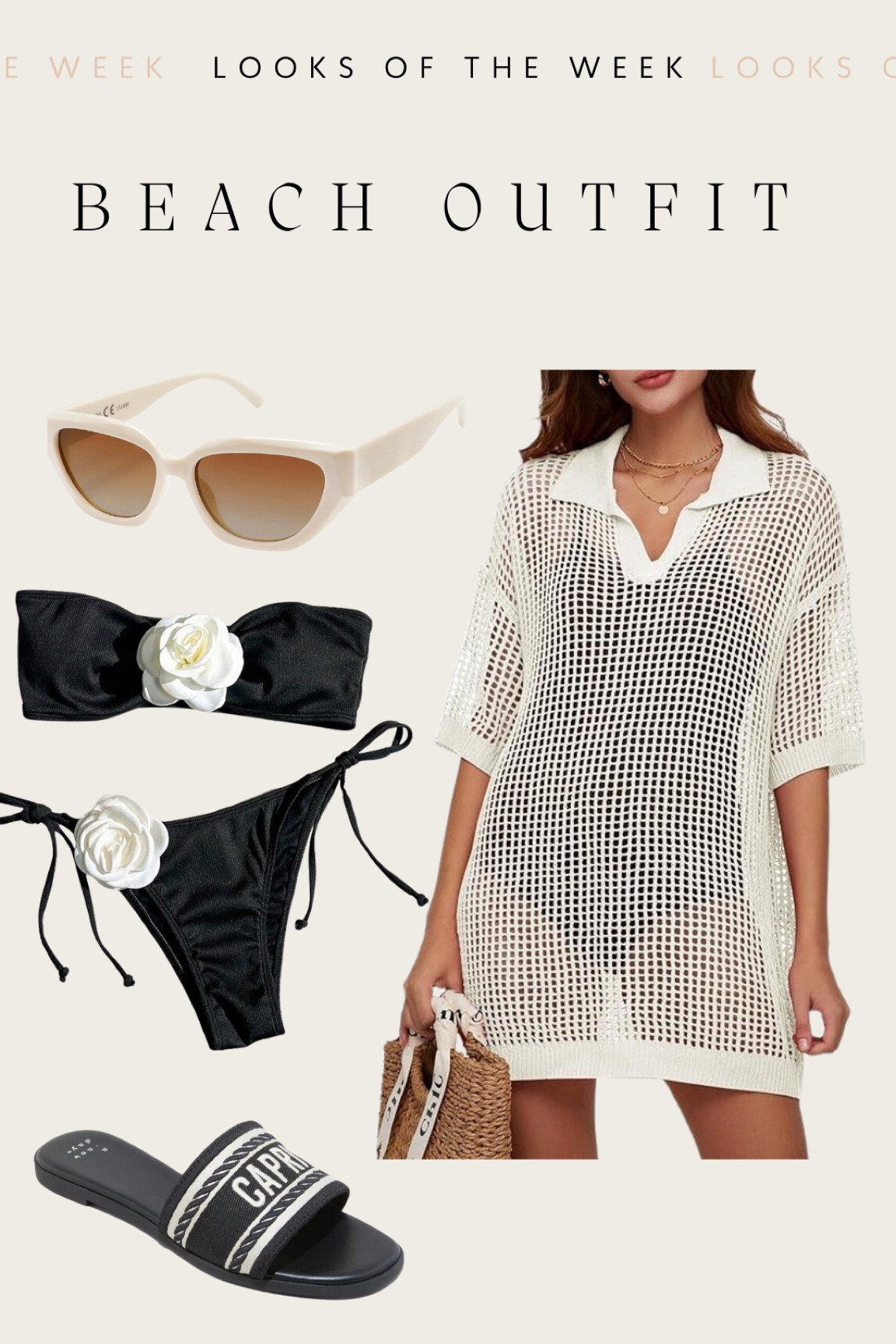 Amazon coverup + bikini that looks $$$$ 

size up in the coverup if you want longer length!

#LTKFindsUnder50 #LTKTravel #LTKSwim