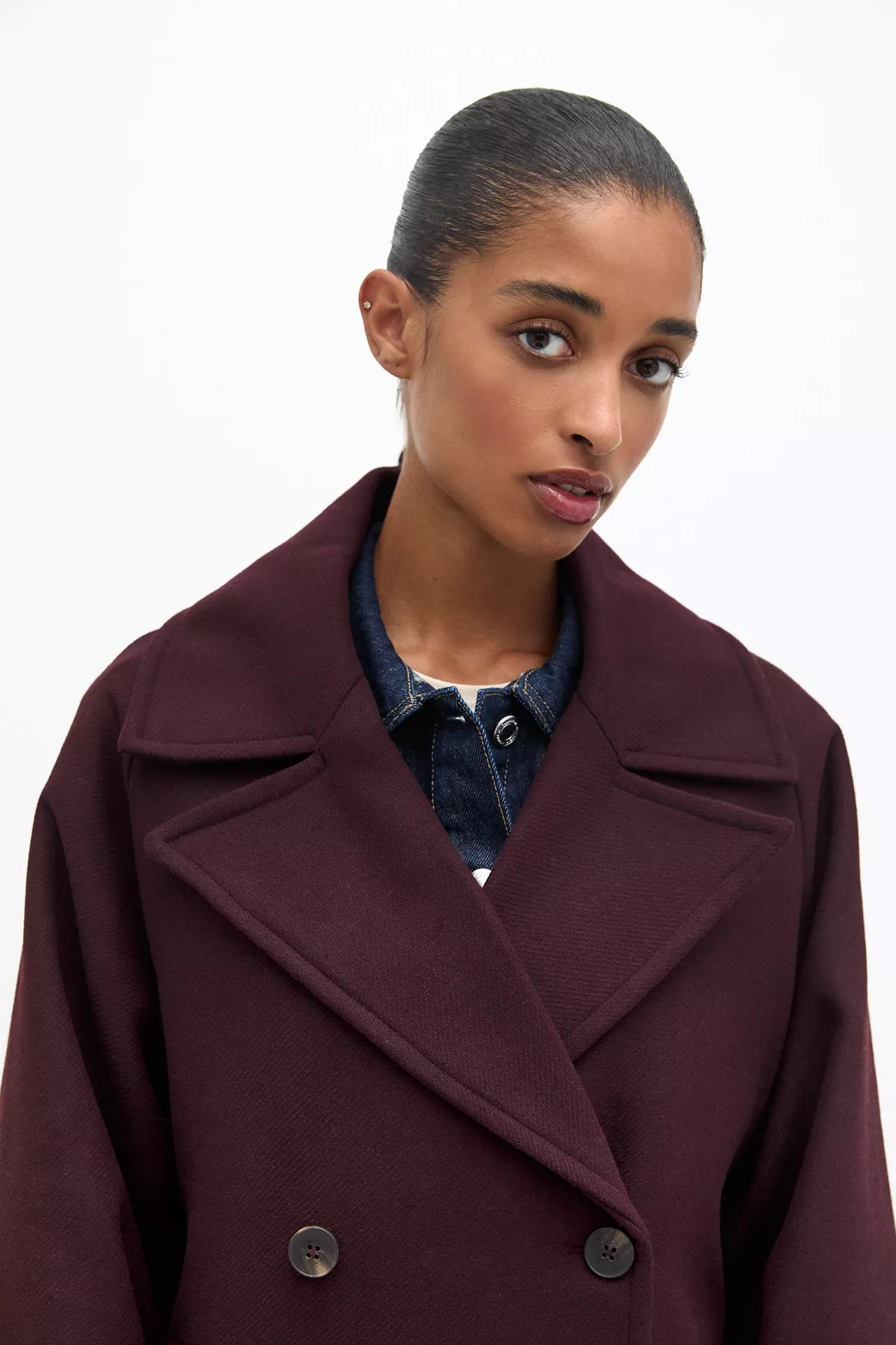 Cappotto lungo in stoffa | PULL and BEAR IT