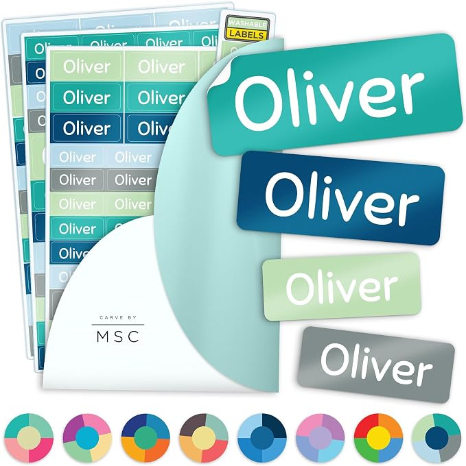 Personalized Daycare Name Washable Labels for Kids, (140 Pack) Waterproof Custom Name Stickers fo... | Amazon (US)