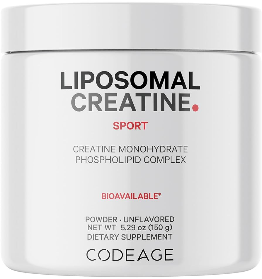 Codeage Liposomal Creatine Powder Supplement, Pure Creatine Monohydrate 5000mg, Pre Workout & Pos... | Amazon (US)