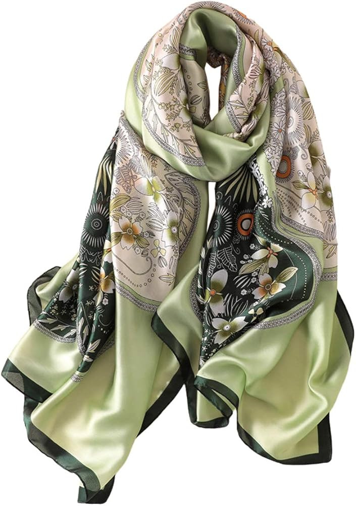 Fashion Scarves Scarf Silk Feeling Scarves Long Lightweight Sunscreen Shawls for Women | Amazon (US)