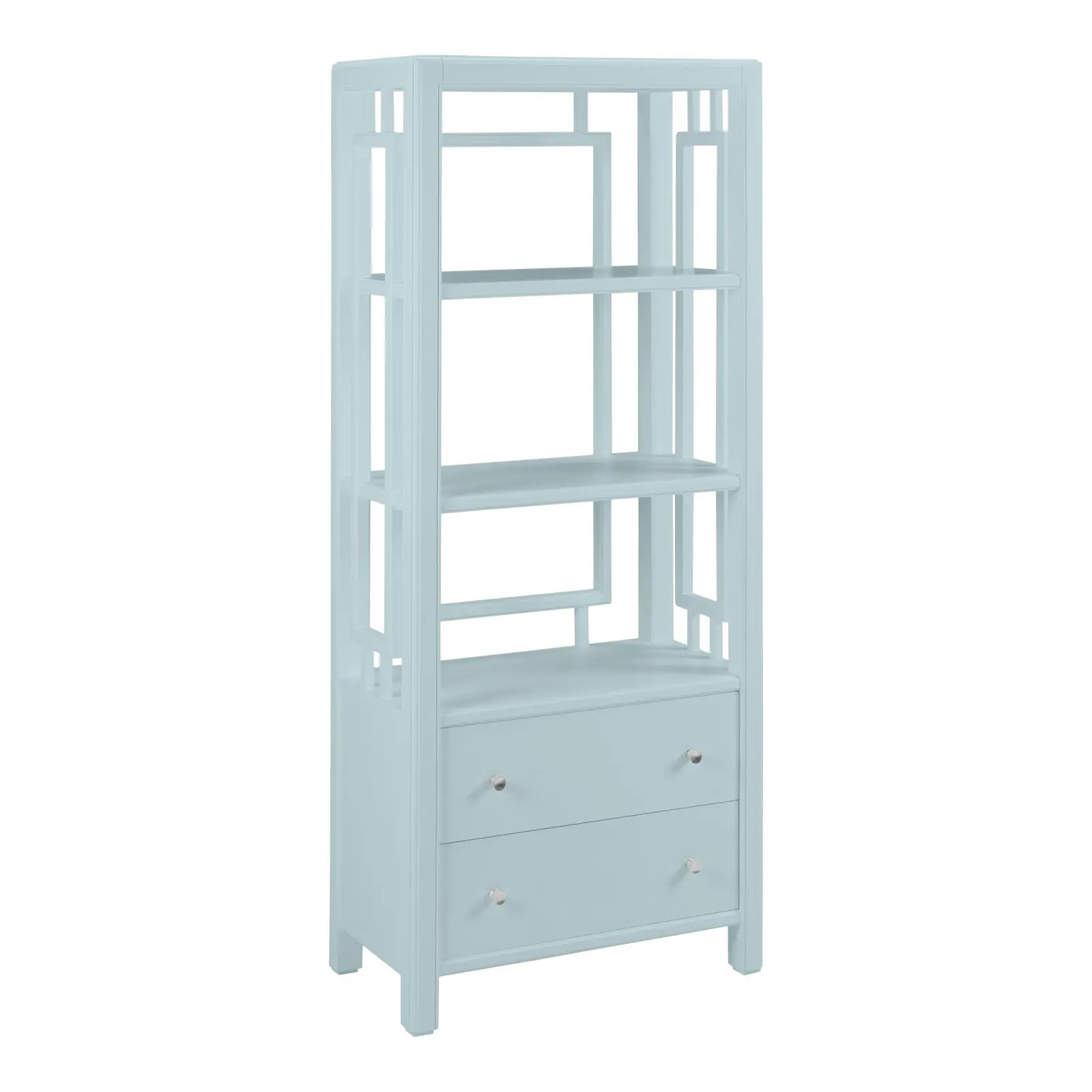 Devon Bookcase, Palladian Blue | Chairish