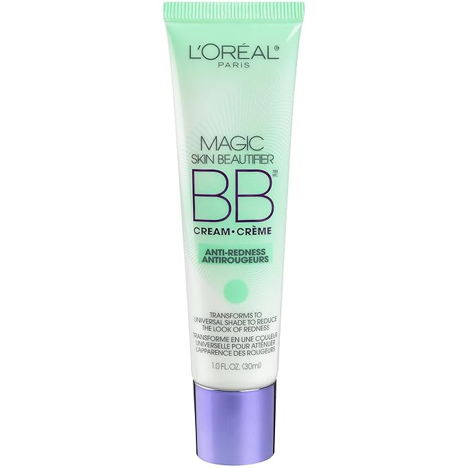 L'Oréal Paris Makeup Magic Skin Beautifier BB Cream Tinted Moisturizer, Anti-Redness, 1 fl oz, 1... | Amazon (US)
