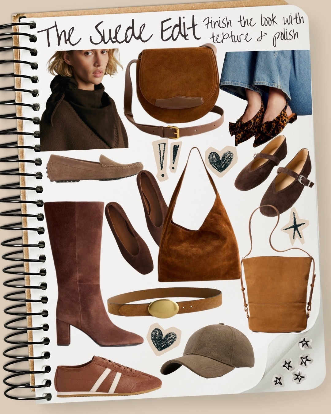 Sometimes the easiest way to try a trend is through accessories. Suede handbags, suede shoes, suede boots, suede hats, and other textured accessories are such an effortless way to bring the suede trend into your fall wardrobe.

Whether you’re building a capsule wardrobe or simply looking for a statement piece to refresh your everyday outfits, these suede accessories add texture, warmth, and an elevated finish. Perfect for fall outfits for women over 40.

Shop my favorite suede bags, shoes, boots, hats, and accessories for the season.
#SuedeAccessories #FallAccessories #FallStyle #WomenOver40Style #FallWardrobe

#LTKootd #LTKSeasonal #LTKOver40