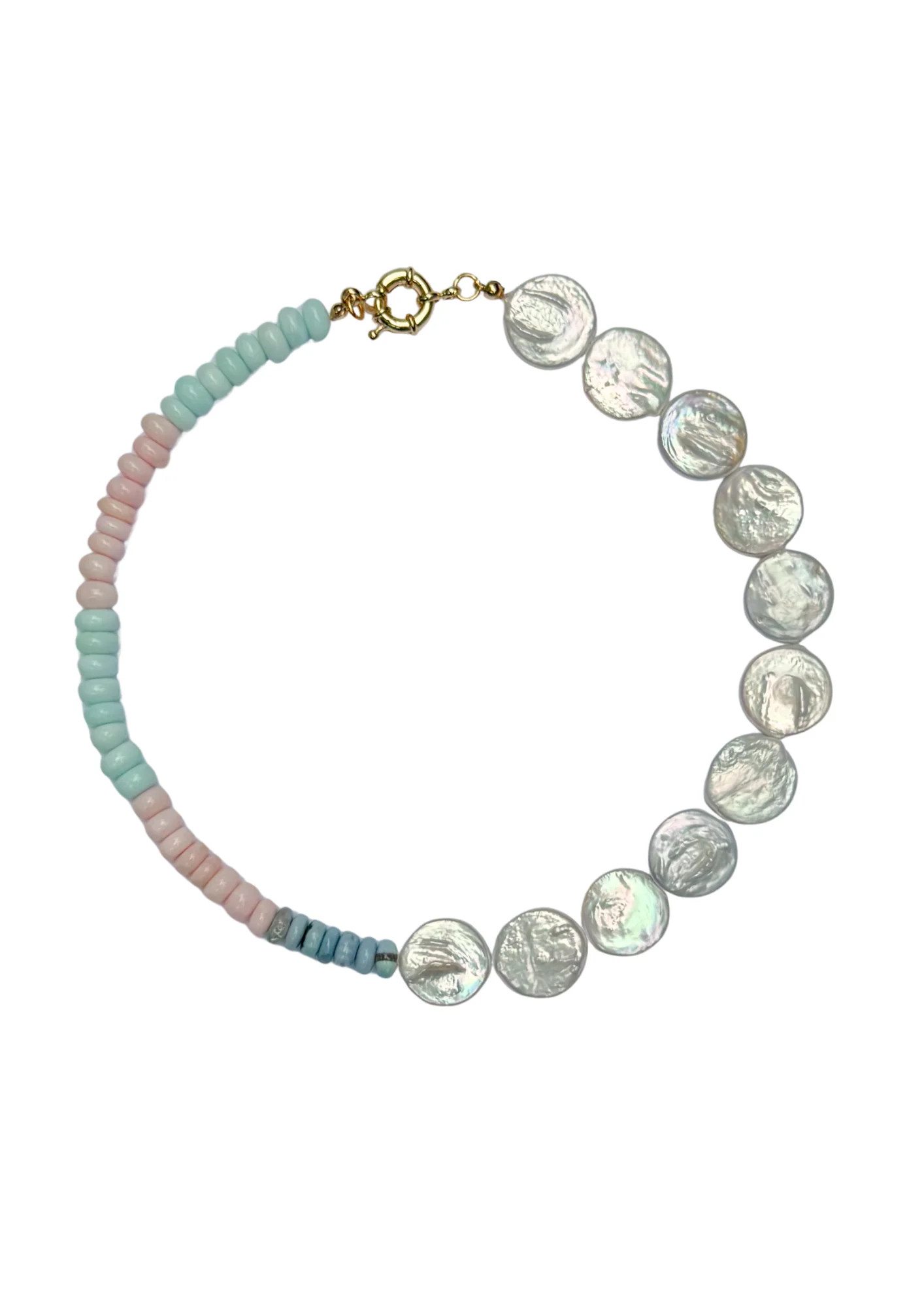 Anguilla Gemstone Bubblegum Necklace | Nicola Bathie Designs