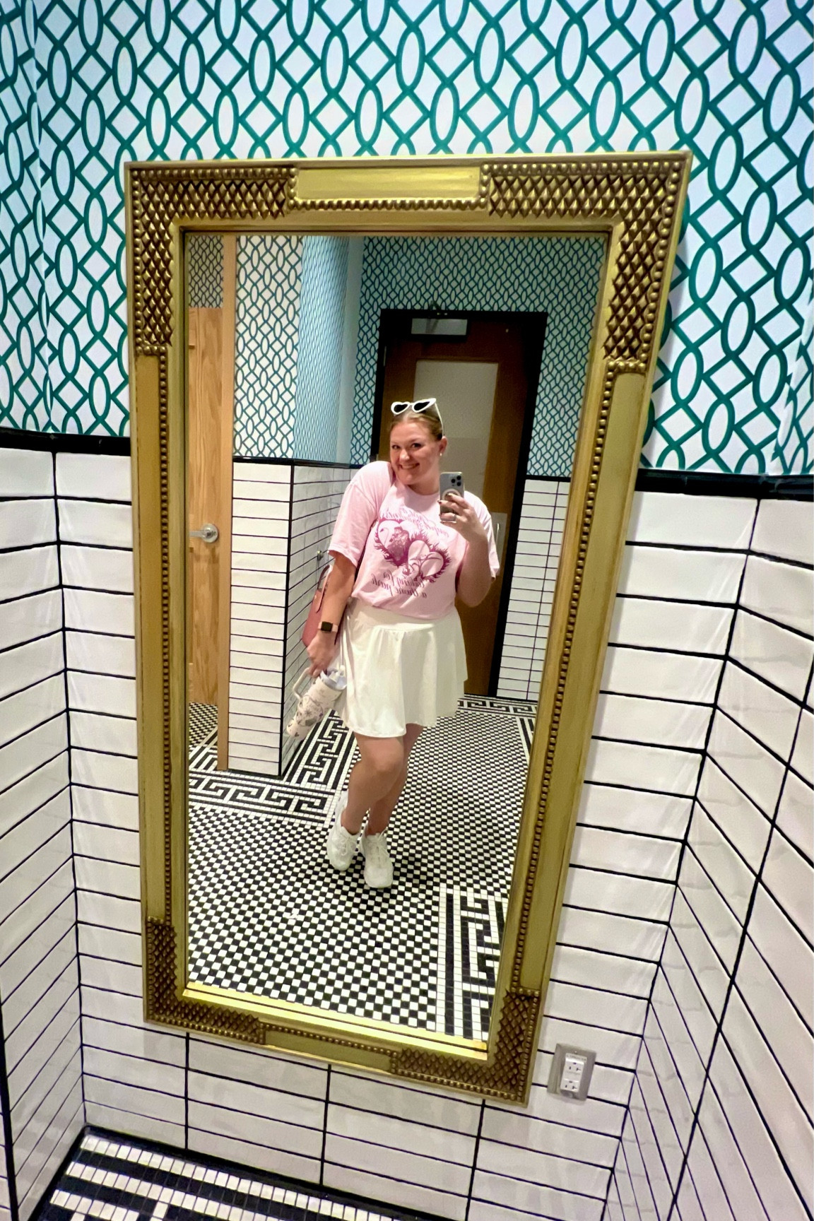 As soon as I stepped into this bathroom, I was in love and knew  a selfie was necessary ☺️ 

Shirt is Stuck in Neverland 

#LTKHome #LTKStyleTip