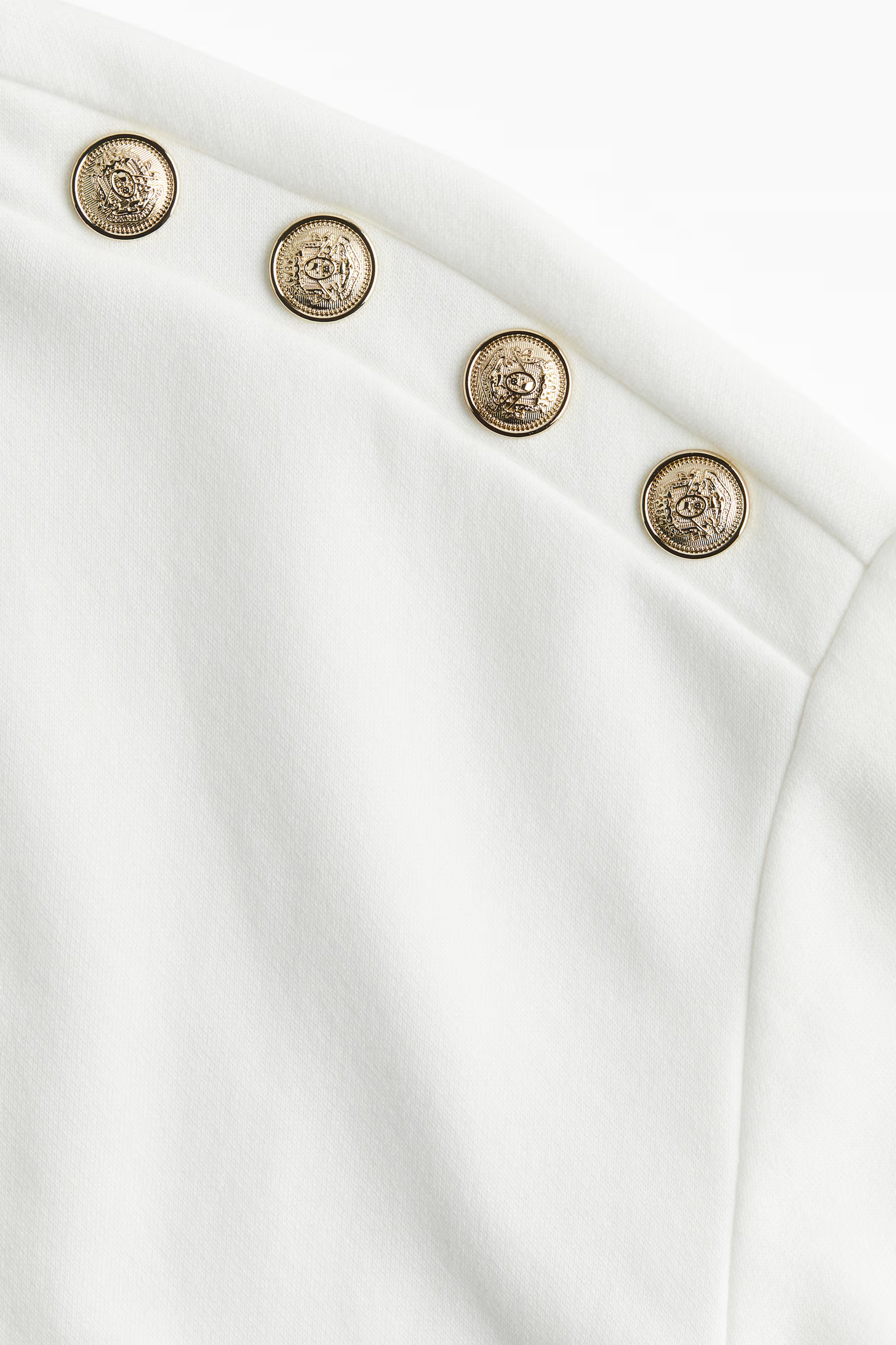Button-Detail Sweatshirt | H&M (US + CA)