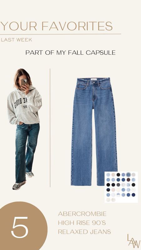 Best Sellers: Abercrombie Relaxed Jeans (wearing tts in 26/short)

#LTKstyletip #LTKfindsunder100 #LTKfindsunder50