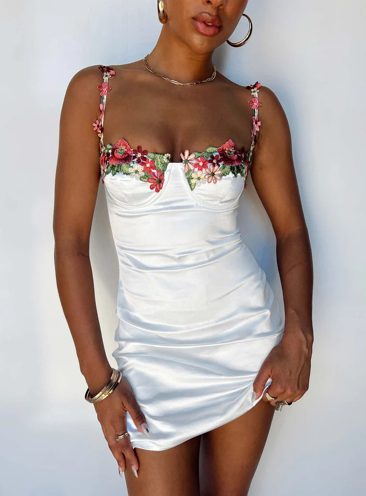 Kenzie Mini Dress White | Princess Polly US