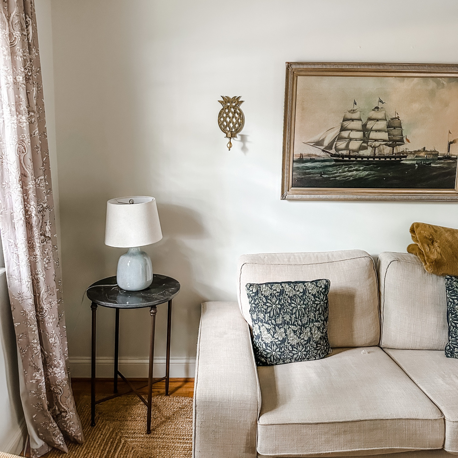 Checked in on our lovely AirBNB and added brass sconces next to our vintage artwork.

#LTKunder50 #LTKtravel #LTKhome