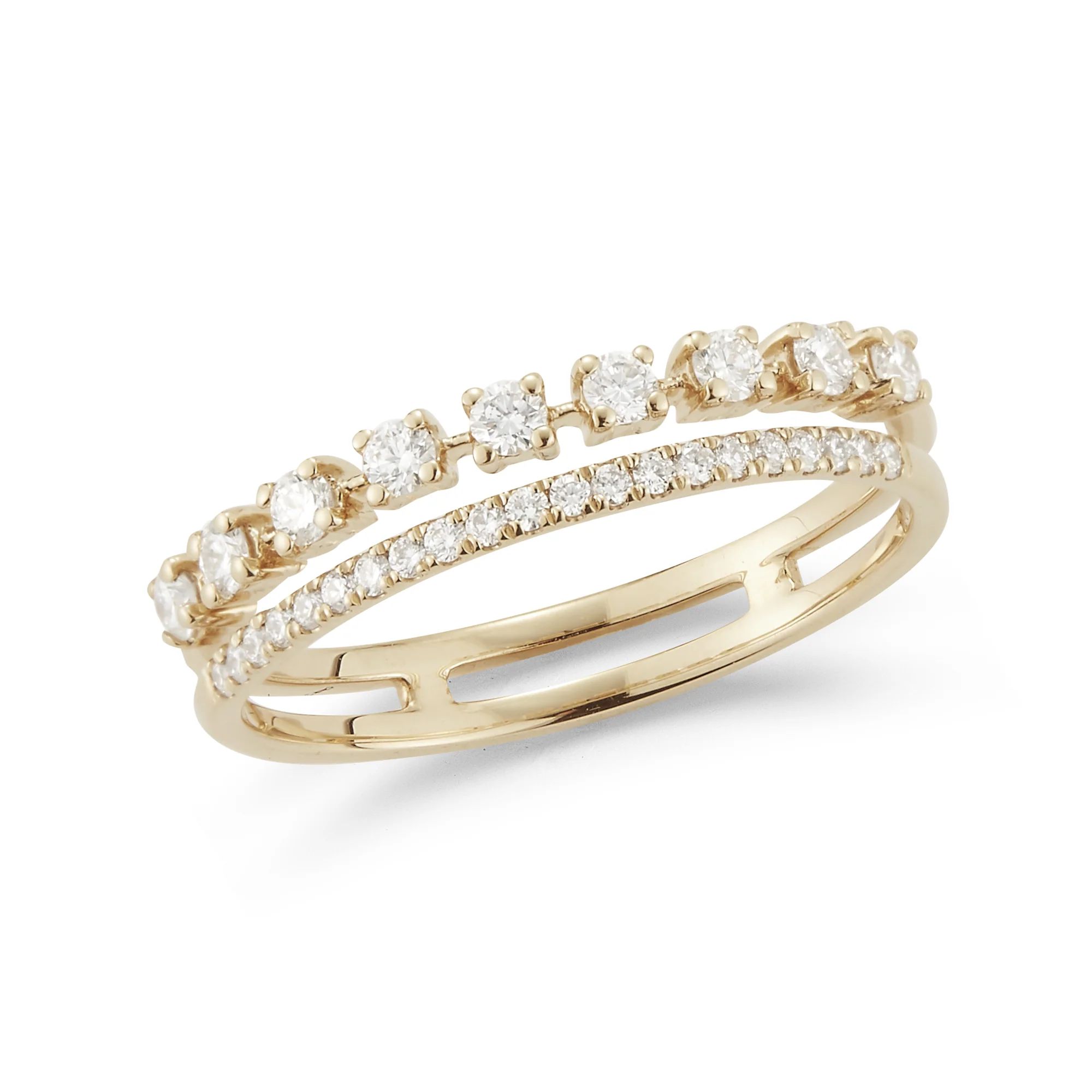Stackable Rings: Ava Bea Double Row Ring | Dana Rebecca Designs
