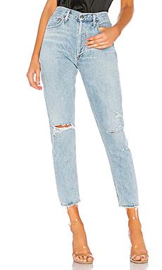 AGOLDE Jamie High Rise Classic in Shakedown from Revolve.com | Revolve Clothing (Global)