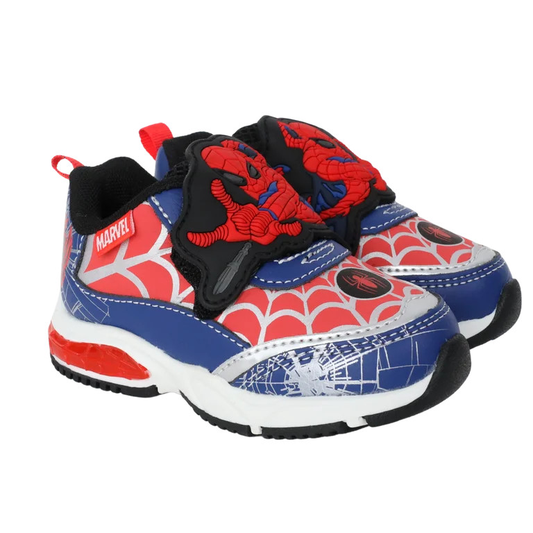 Spiderman Toddler Kids Light-Up Athletic Sneakers with On/Off Switch | Walmart (US)