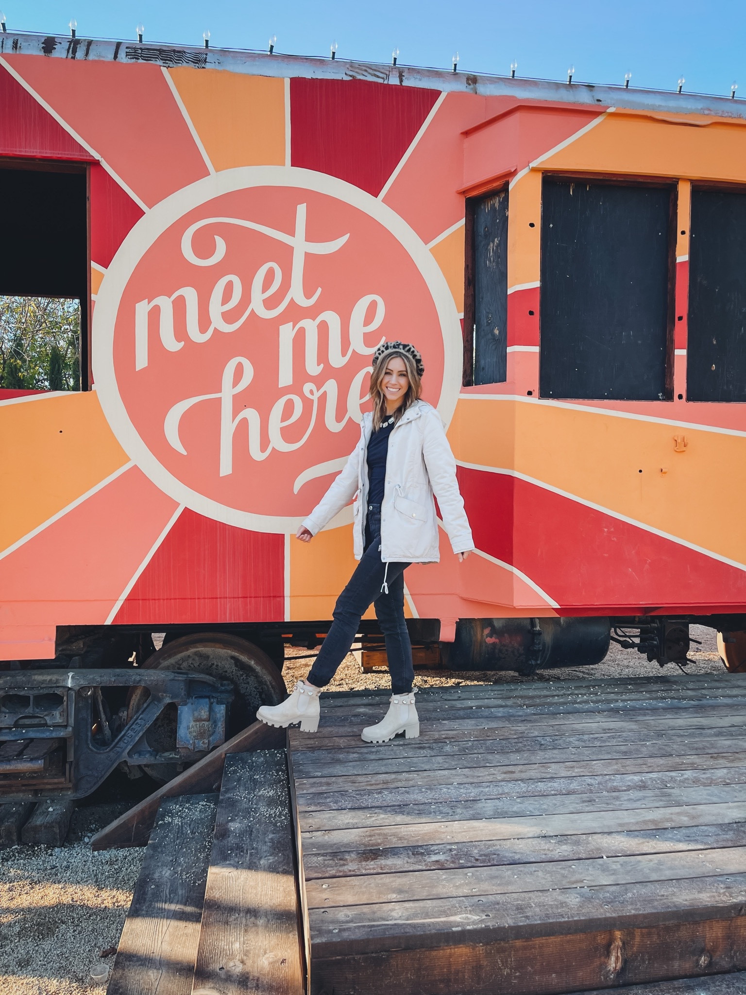 Casual December Outfit ✨ Leopard beret, black bodysuit, Sherpa-lined jacket, black skinny jeans, black belt, and gold necklace with nude boots.
Linked a few extra leopard berets and beanies as the sell out fast!

www.livingbarelyblonde.com
#decemberoutfitoftheday #winterootd #bootobsessed #warmjacket #leopardbeanie #treasures #ltkwinter #jenniferxerin #barelyblonde #livingbarelyblonde 

#LTKSeasonal #LTKxAF #LTKHoliday