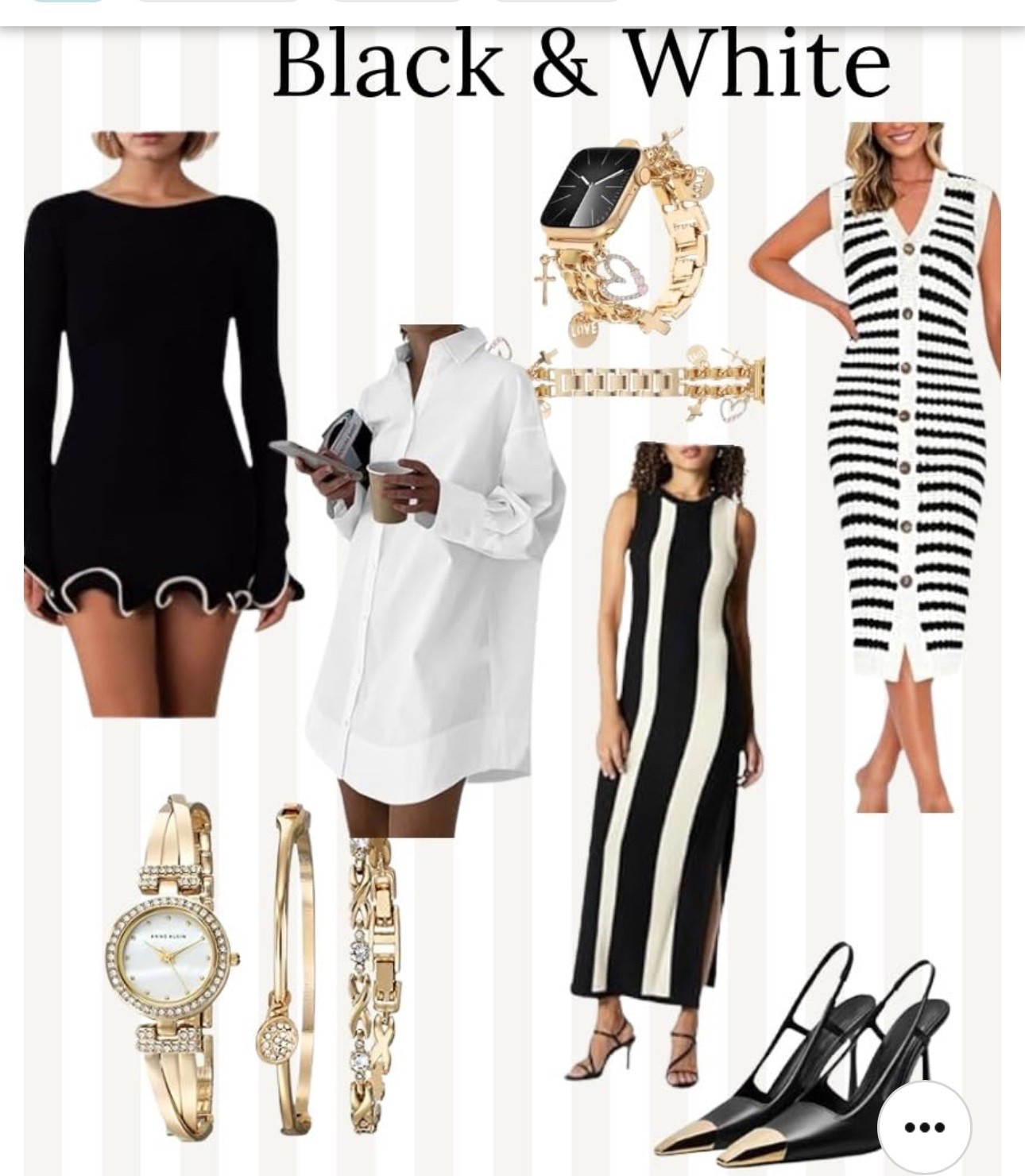 Classic never goes out of style! ⚫️⚪️ This Black & White collection is giving elegance, edge, and everyday chic. Whether you're heading to brunch, the office, or date night — these pieces are effortless must-haves. 

#LTKStyleTip #LTKU #LTKOver40