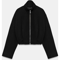 Zara - Stand-Up Collar Bomber Jacket - Black - Xs - Woman | Zara US