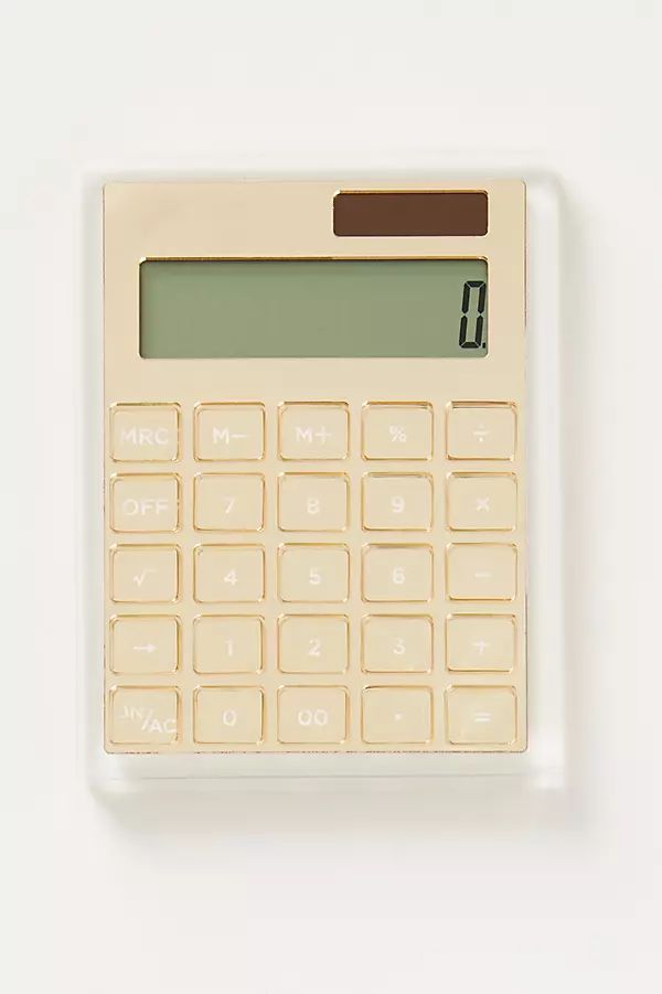 Acrylic Calculator By Russell+Hazel in Clear | Anthropologie (US)