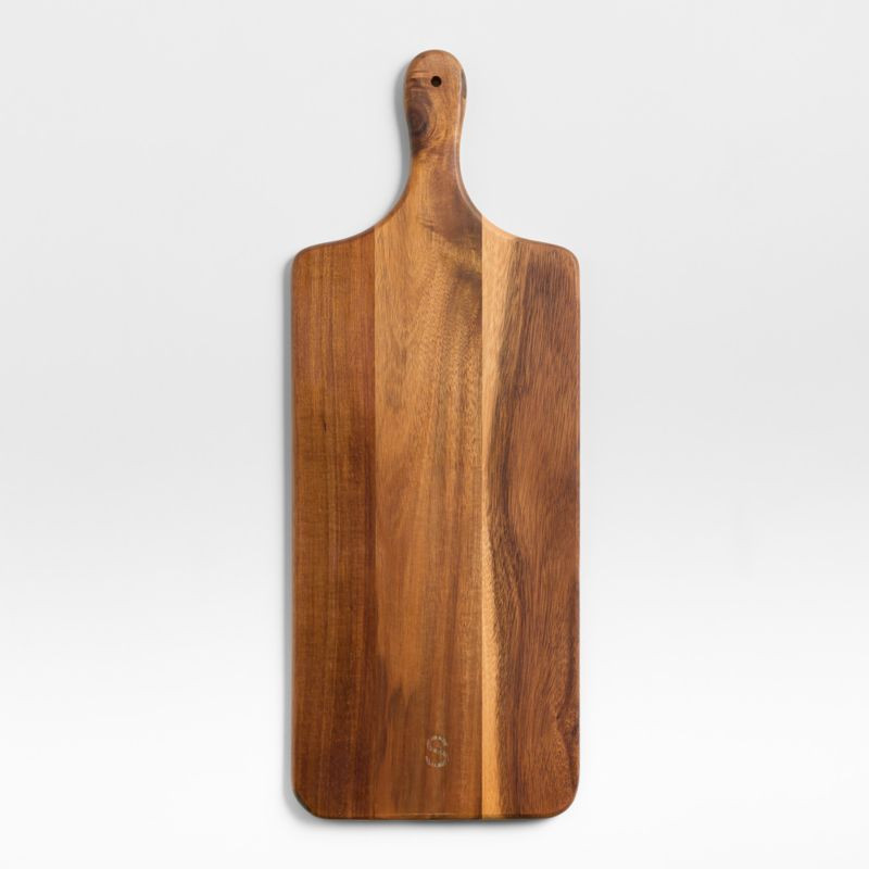 Tondo Acacia Paddle Serving Board + Reviews | Crate & Barrel | Crate & Barrel