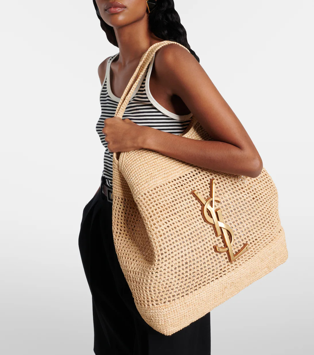 Icare Maxi crochet raffia shopper | Mytheresa (US/CA)