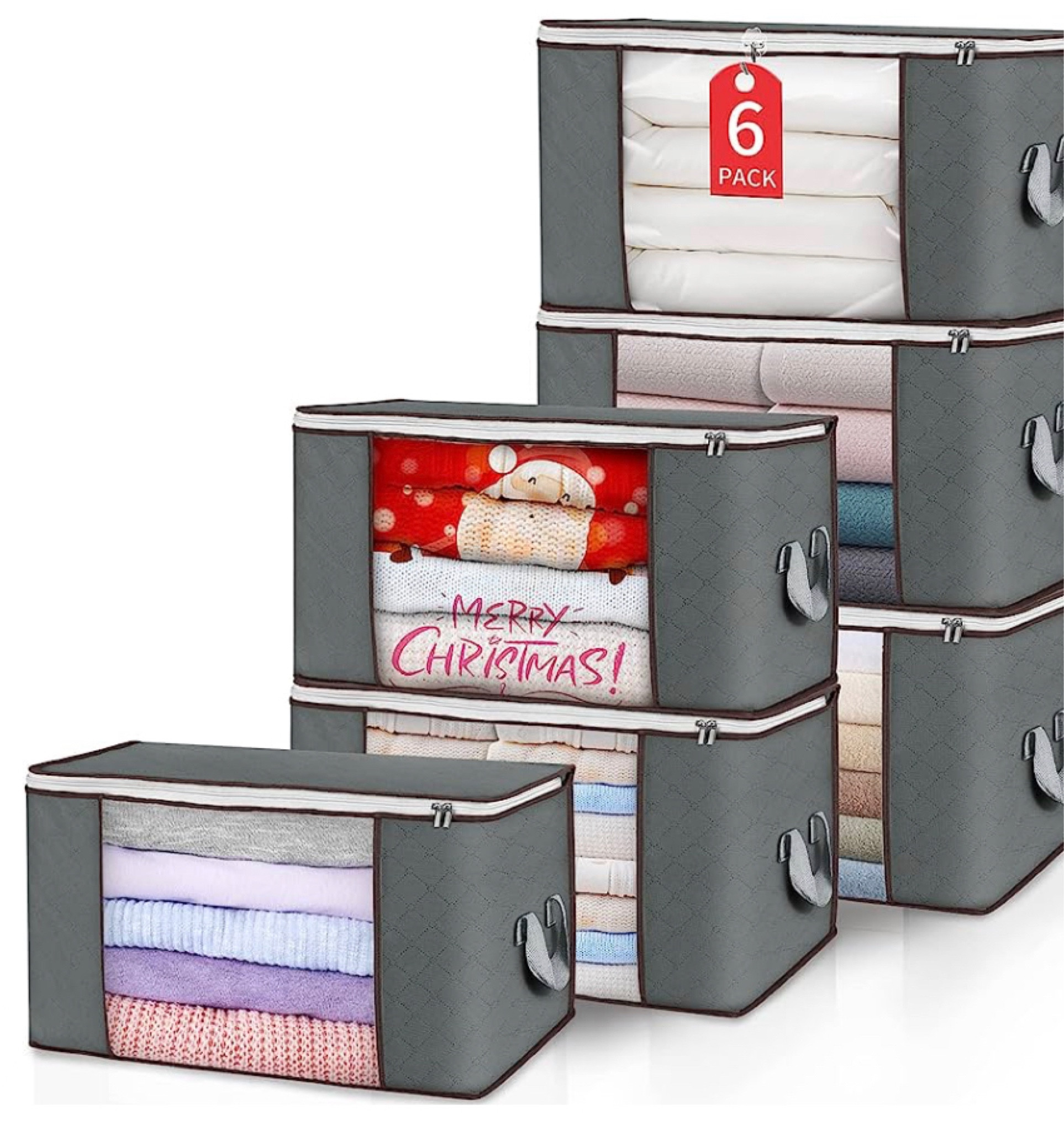 This has been a game changer for storing my linens. They are huge and just one can accommodate my entire king sized comforter and linens. 

#LTKfindsunder50 #LTKfamily #LTKhome