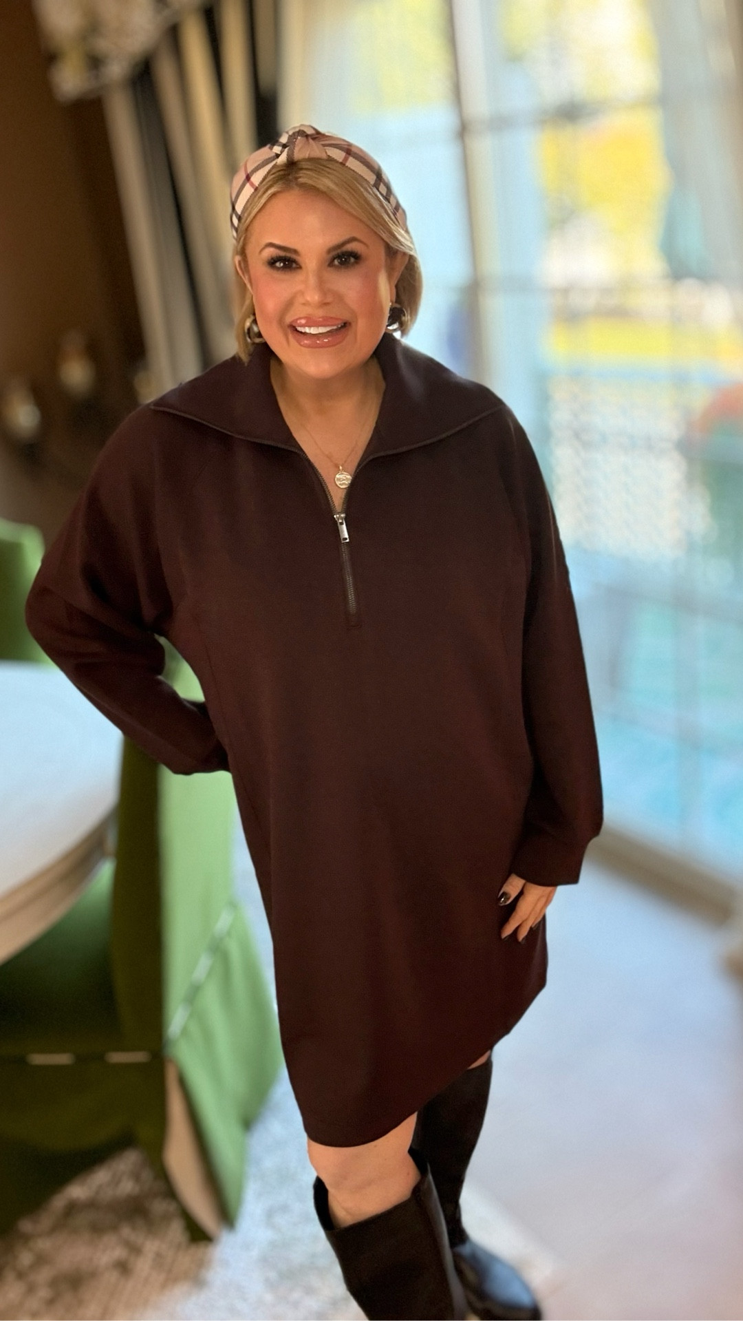 Obsessed with this Spanx Air Essentials Dress! There is no yummier feeling fabric on the planet than this air essentials line! 
FIT TIP: runs a bit big I would recommend sizing down  
This dress is so flattering, so comfortable and is one thing I keep reaching to wear over and over again that I’ve had to order it in all the colors! Lol

#LTKMidsize #LTKCyberWeek #LTKPlusSize