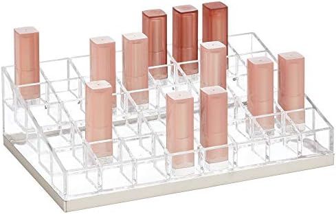 mDesign Plastic Makeup Organizer Storage Tray with 40 Sections for Bathroom Countertops, Vanities... | Amazon (US)