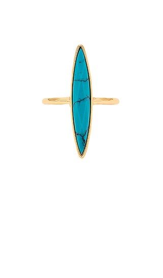 gorjana Palisades Statement Ring in Turquoise & Gold | Revolve Clothing (Global)