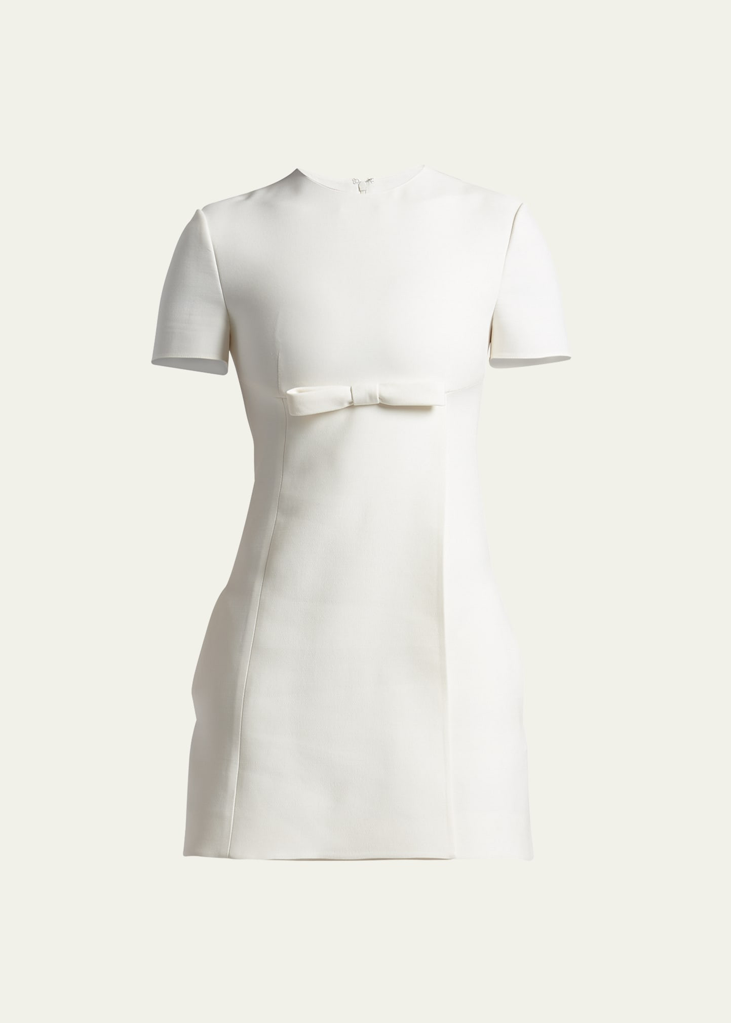 Crepe Mini Dress with Bow Detail | Bergdorf Goodman