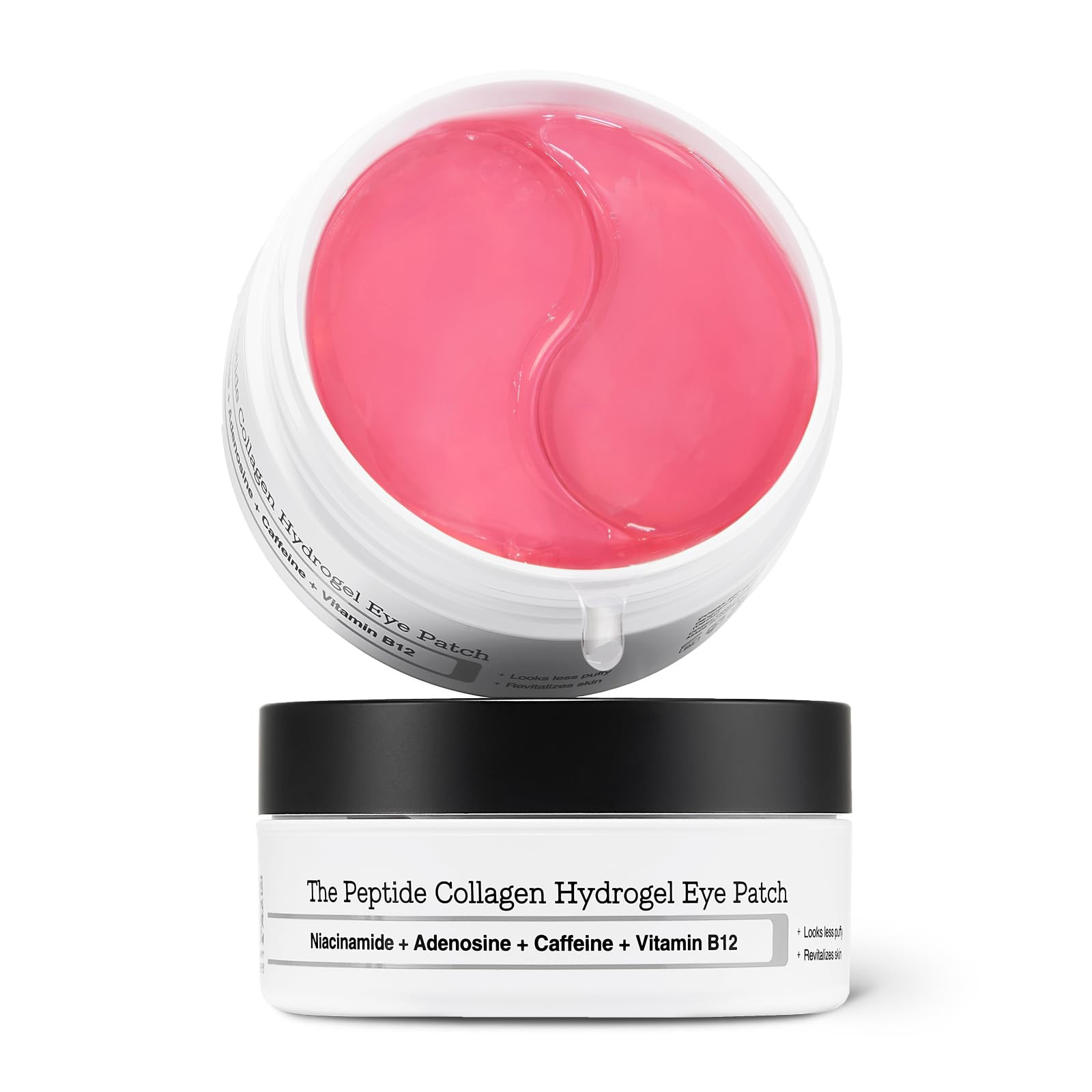 COSRX Pink Peptides Collagen Hydrogel Eye Patch for Puffy Eyes and Dark Circles, Under Eye Mask, 60 Under Eye Patches, Korean Skin Care | Amazon (US)