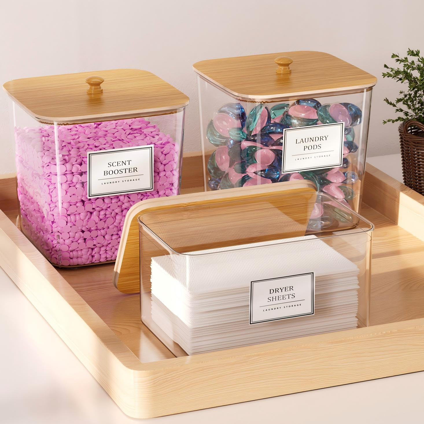 Laundry Pods Storage Container, Clear Laundry Room Organization and Storage ,Detergent Powder Con... | Amazon (US)