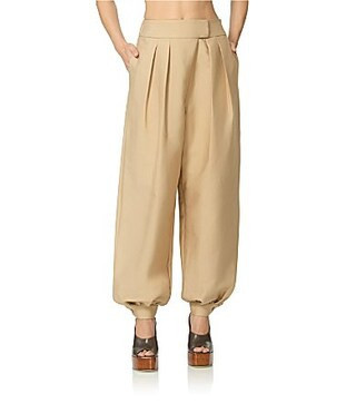BERNER AFRM Berner Balloon Leg Coordinating Twill Trouser Pants -  M | Dillard's
