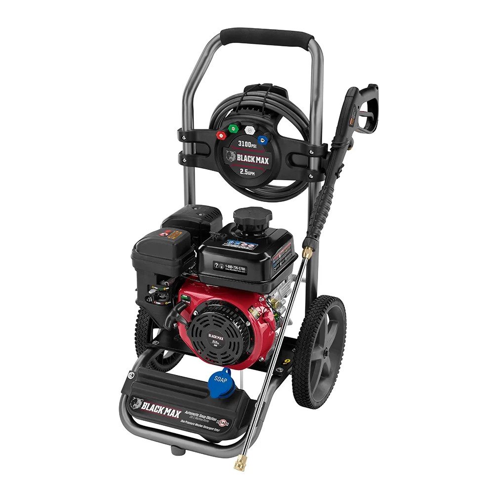 Black Max 3100 PSI Gas Pressure Washer, 212cc OHV Engine | Walmart (US)