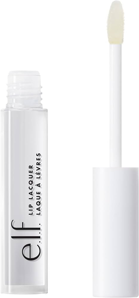 e.l.f. Lip Lacquer, Nourishing, Non-Sticky Ultra-Shine Lip Gloss With Sheer Color, Infused With V... | Amazon (US)