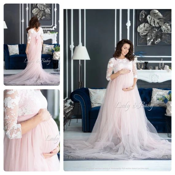 Maternity dress photo shoots tulle - tulle pragnensy dress | Etsy (US)