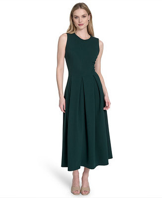 Women's Sleeveless Midi A-Line Dress | Macy's