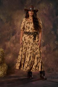 Cato Fashions | Cato Plus Size Vintage Floral Lace Trim Skirt | Cato Fashions