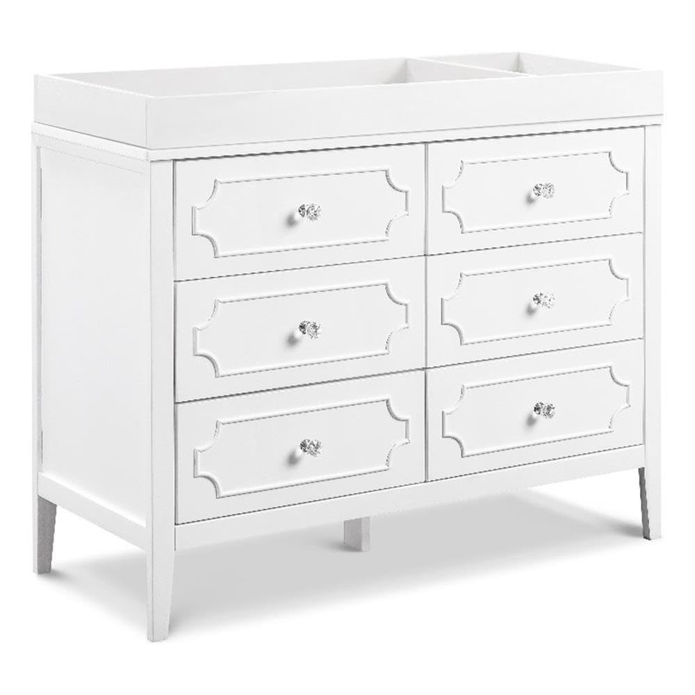 Davinci Regency 6-Drawer Modern Pine Wood and MDF Dresser in White | Amazon (US)