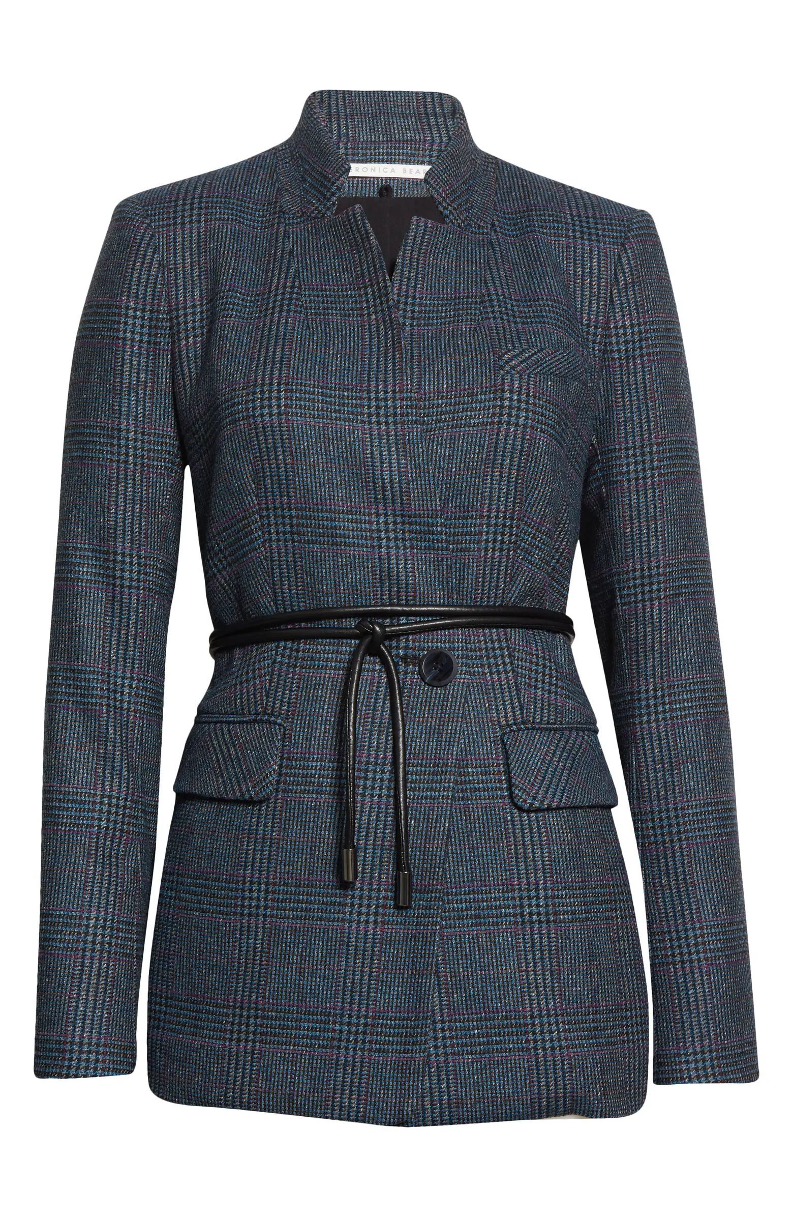 Wilshire Plaid Belted Dickey Jacket | Nordstrom
