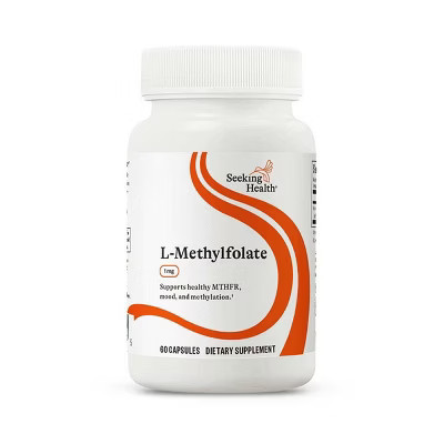 Seeking Health L-Methyl Folate, 1,700 mcg DFE, supports methylation, MTHFR, easy absorption, 60 capsules. | Target