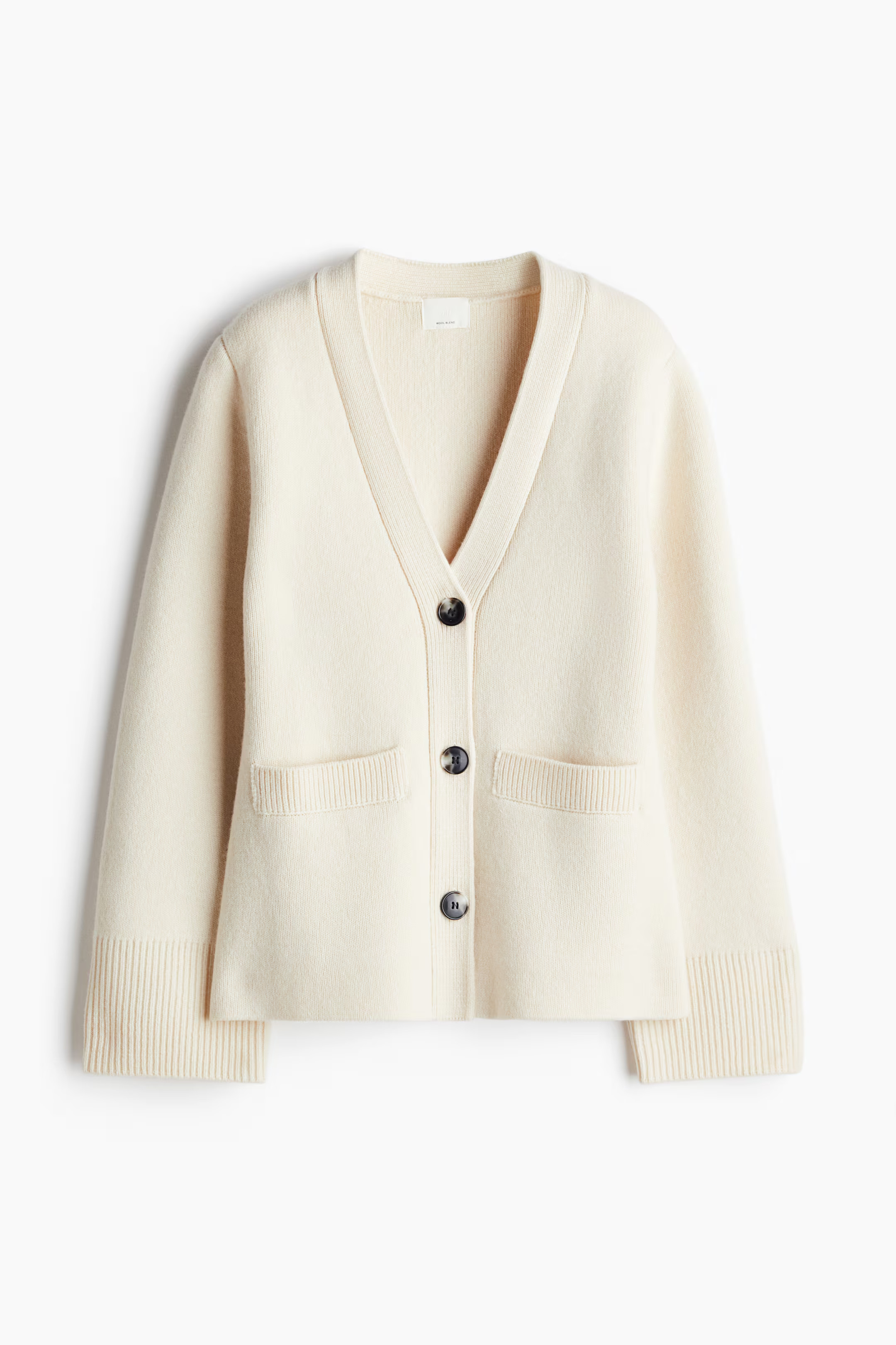 Knitted wool cardigan - Cream - Ladies | H&M GB | H&M (UK, MY, IN, SG, PH, TW, HK)