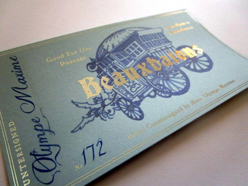 French School Stagecoach Ticket | Etsy (US)