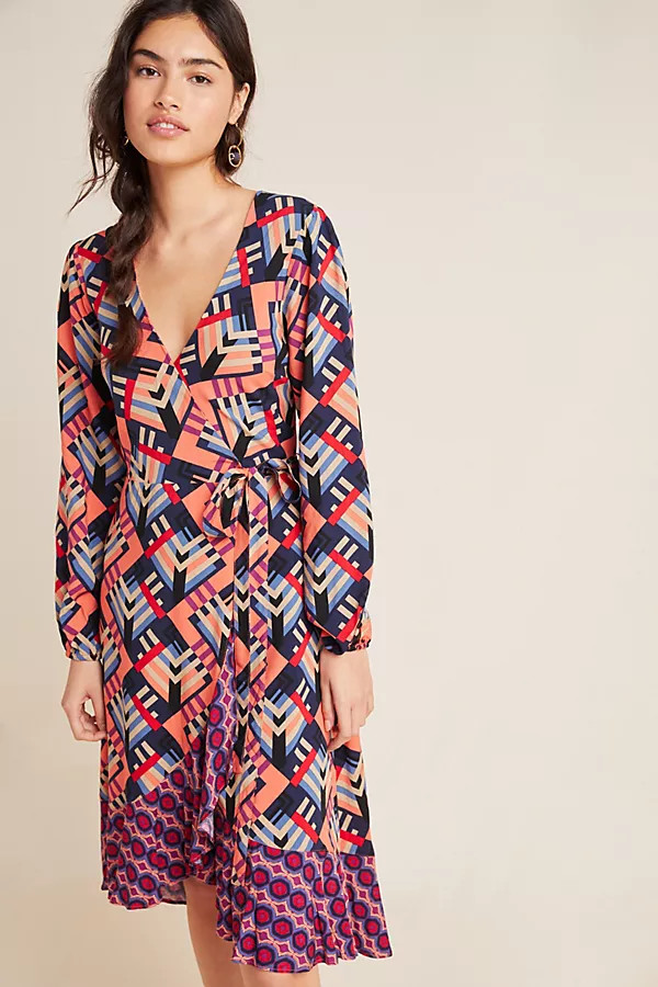 Amity Wrap Mini Dress | Anthropologie (US)