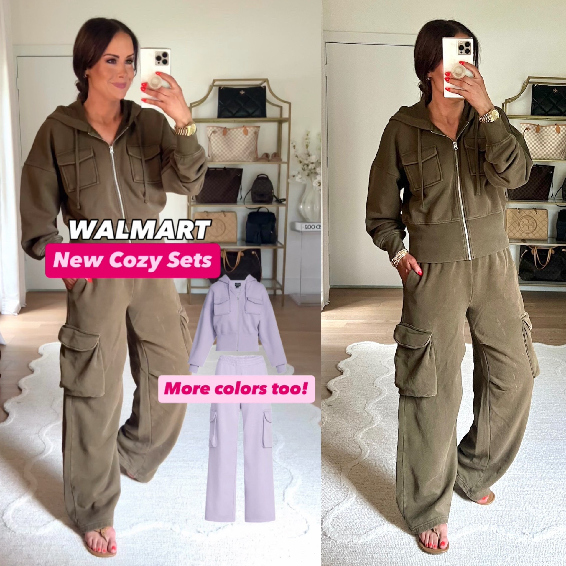 Scroll to shop! New Walmart cargo sets! Also comes in a non pocket version too! Follow us for more 🛍️