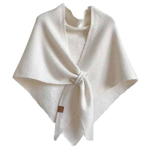 Shawl Wraps for Women Knitted Triangle Scarf Soft Cozy Shawls and Wraps Cardigan Cape Cashmere Shoulder Top Sweater | Amazon (US)