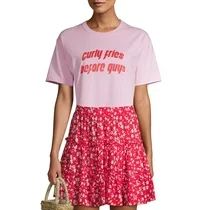 Plain Studios Women's "Curly Fries Before Guys" Graphic T-Shirt | Walmart (US)