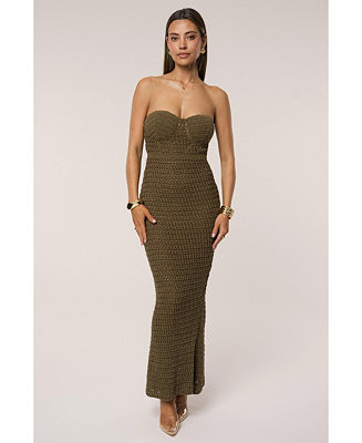 Women's Deep Sea Crochet Maxi Dress | Macy's
