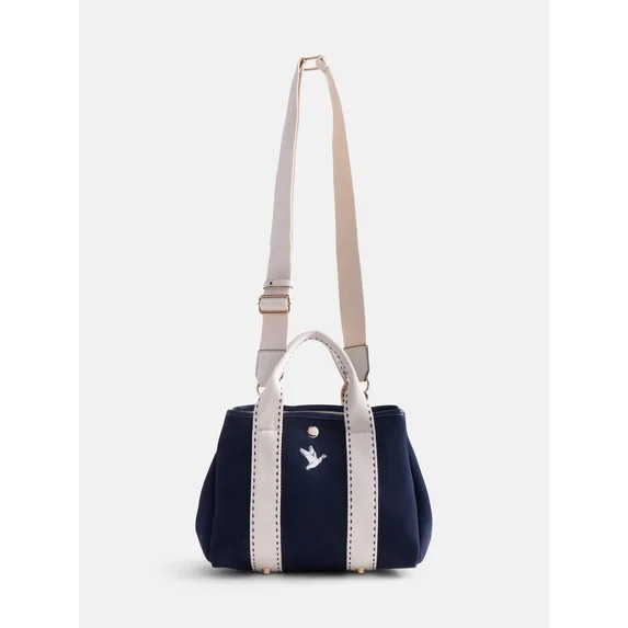 Free Assembly Women's Mini Canvas Tote Bag, Navy | Walmart (US)